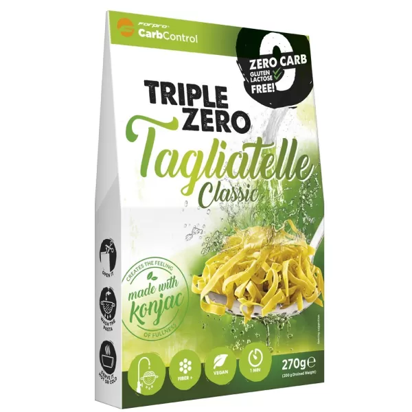 Forpro zero kalóriás tészta - tagliatelle cukor/zsír/laktóz/glutén/szójamentes 270 g