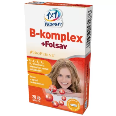 b-komplex+folsav étrend-kiegészítő ftbl bioperin 28 db