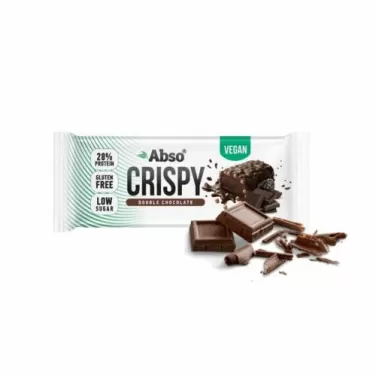 absobar crispy proteinszelet dupla csokoládés ízesítésű 50 g