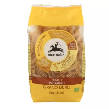 bio teljes kiőrlésű fusilli (csavart orsó) 500 g