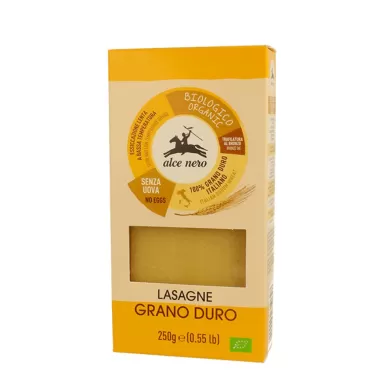 Nero bio lasagne durum búzadarából 250 g