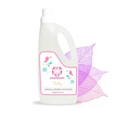 baby allergénmentes mosógél 3m+ púder illattal 1000 ml