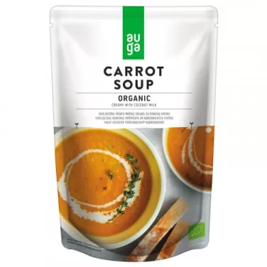 Auga bio vegán organikus sárgarépa krémleves kókusztejjel 400 g
