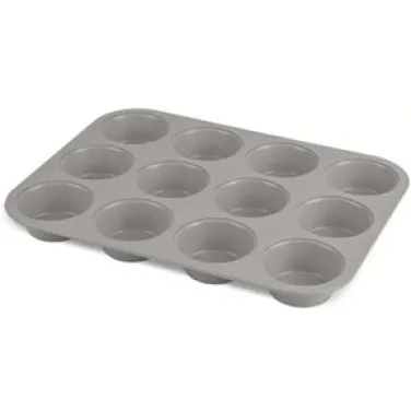 12 csészés muffin sütőforma, matt taupe (NEW) (BH/7947)