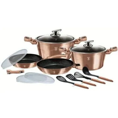 13 részes edénykészlet, Metallic Line Rose Gold Edition (BH/7058)
