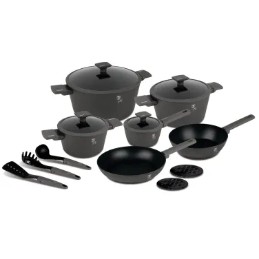 15 részes edénykészlet, Anthracite Collection (NEW) (BH/8141)
