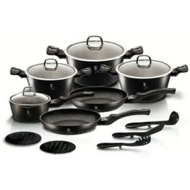 15 részes edénykészlet, Black Silver Collection (BH/6155NL)