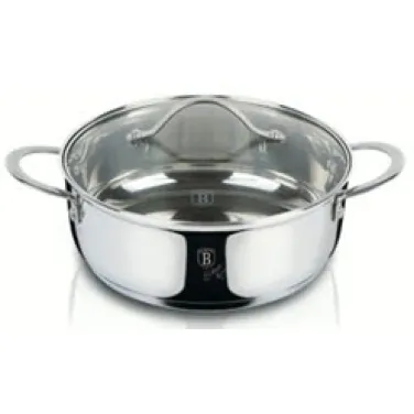 Alacsony lábas fedővel, 24 cm, Silver Jewellery Collection (RENEW) (BH/6589)