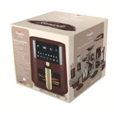 Forró levegős fritőz, 5 L, átlátszó ablakkal, matt bordó (NEW) (BH/9489)