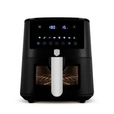 Forró levegős fritőz, 5 L, átlátszó ablakkal, matt fekete (NEW) (BH/9557)