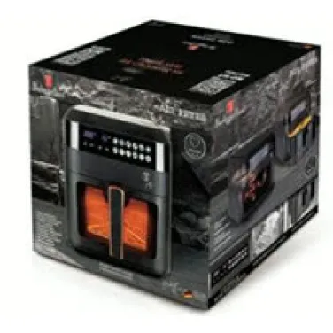 Forró levegős fritőz, 6,3 L, átlátszó ablakkal, fekete- rose gold (BH/9446)