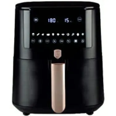 Forró levegős fritőz, 8 L, fekete- rose gold (NEW) (BH/9652)