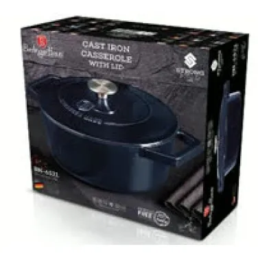 Öntöttvas lábas, 24 cm, akvamarin (BH/6522)