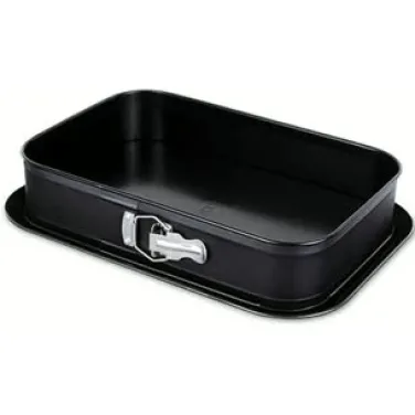 Szögletes tortaforma, 39*27 cm, fekete (BH/7854)
