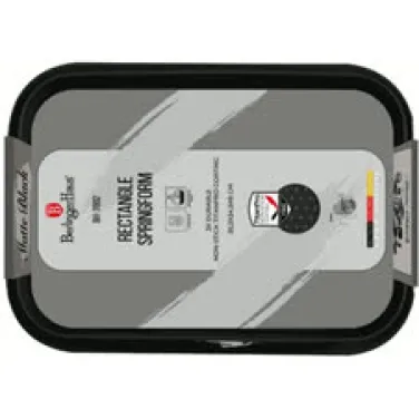 Szögletes tortaforma, 39*27 cm, matt fekete (NEW) (BH/7892)