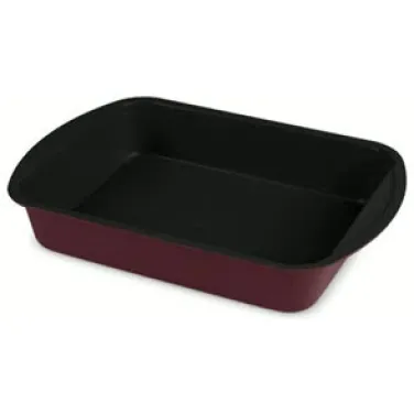 Tepsi, 35*27 cm, matt bordó (NEW) (BH/7911)