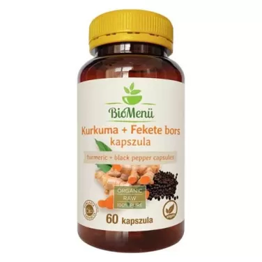 bio kurkuma+fekete bors kapszula 60 db
