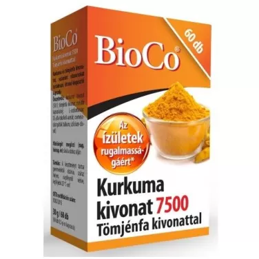 Kurkuma kivonat 7500 tömjénfa kivonattal kapszula 60 db