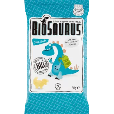 bio kukoricás snack tengeri sós biosaurus 50 g