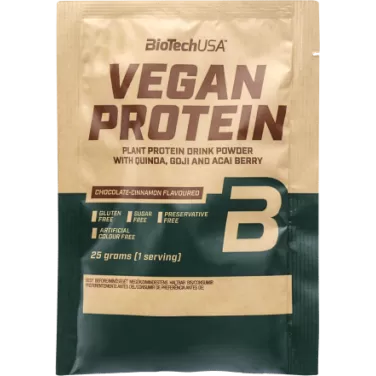 vegan protein csokoládé-fahéj ízű fehérje italpor 25 g