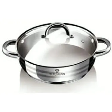 Alacsony lábas fedővel, 24 cm, Gourmet Line (BL-1003A)