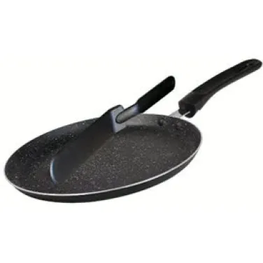 Palacsintasütő, 24 cm spatulával, fekete (BL-1531MB-SP)