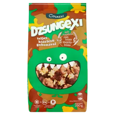 dzsungexi mézes-malátás-kakaós gabonapehely 250 g