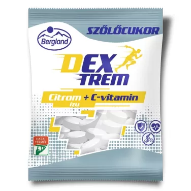 Dextreme szőlőcukor - citrom ízű + C-vitamin 70 g