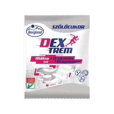 Dextreme Szőlőcukor - málna ízű + D-vitamin + Magnézium 70g