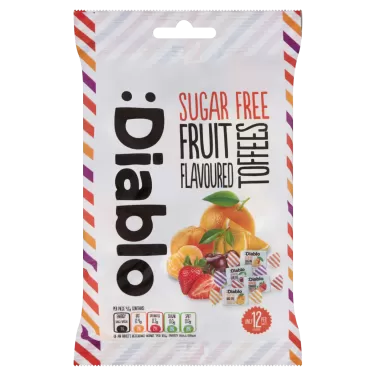 cukormentes gyümölcskaramella édesítőszerrel 75g