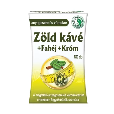 Zöldkávé + fahéj + króm kapszula 60 db