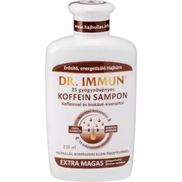 Dr.immun 25 gyógynövényes hajsampon koffeinnel és biokávé kivonattal 250 ml
