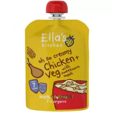 Kitchen csirke csemegekukorica püré bio bébiétel 130 g