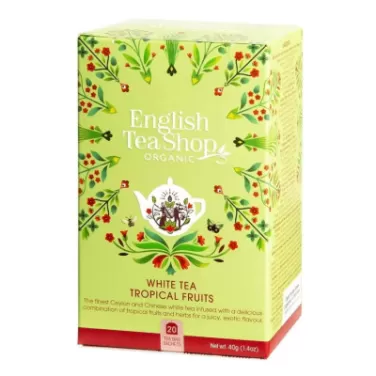 20 bio trópusi gyümölcsös fehér tea 40 g