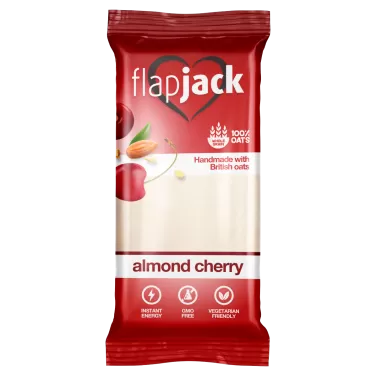 Flap Jack zabszelet mandula-meggy ízű,fehér bevonattal 100 g