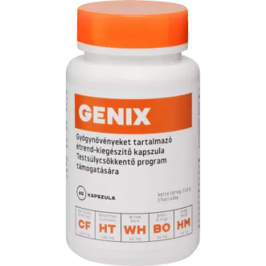 Genix gyógynövényt tartalmazó étrend-kiegészítő kapszula 60 db
