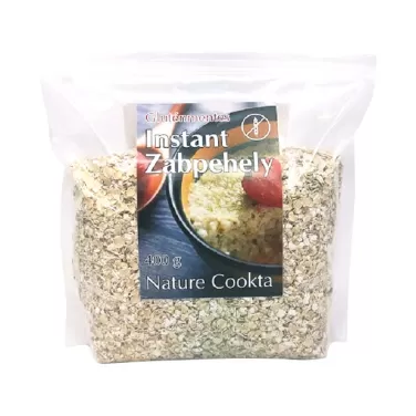 Gluténmentes nature cookta instant zabpehely 400g