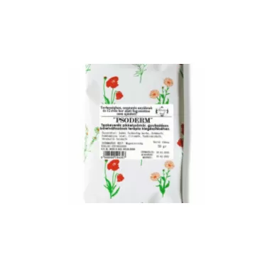 psoderm teakeverék( pikkelysömör és gyulladásos bőrelváltozások terápia kiegészítéséhez) 50 g