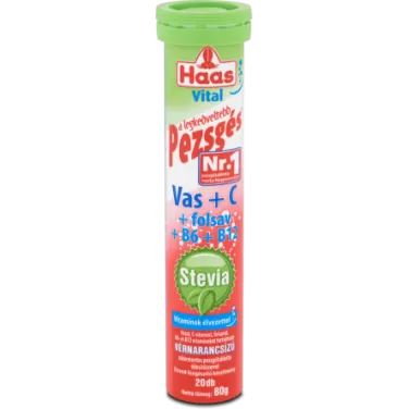 Pezsgőtabletta stevia vas+c 12 db