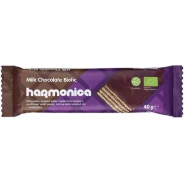 Harmonica bio nápolyi tejcsokival bevonva biotikus 40 g