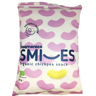 Harmonica bio smiles csicseriborsó snack tengeri sóval 50 g
