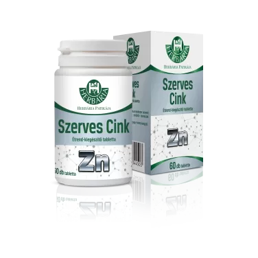 szerves cink étrend-kiegészítő tabletta 60 db