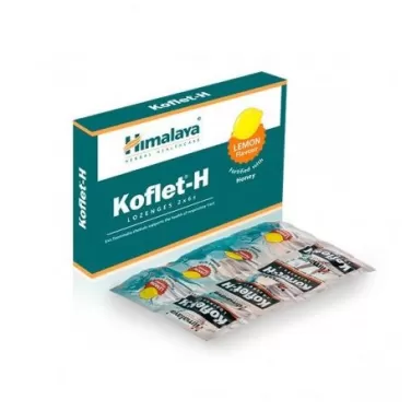 koflet-h torokcukorka gyógynövény kivonatokkal és mézzel citrom ízesítéssel 12db