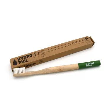 Hydrophil felnőtt bambusz fogkefe közepes sörtével-zöld 1 db