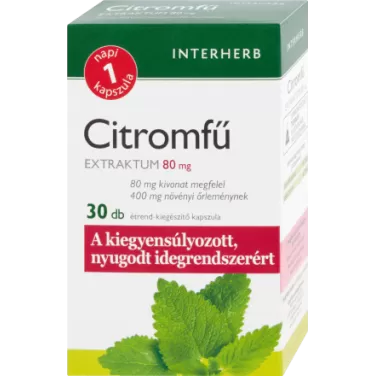 napi 1 citromfű extraktum kapszula 30db