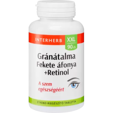 xxl gránátalma-fekete áfonya+retinol tabletta 90db