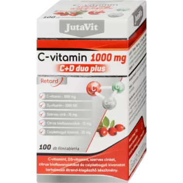 c-vitamin 1000 C+D duo plus tabletta 100 db