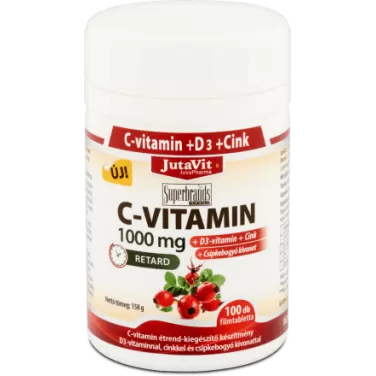C-vitamin 1000 mg+d3+cink 100 db