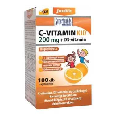 c-vitamin kid 200 mg+d3 kapszula 100 db