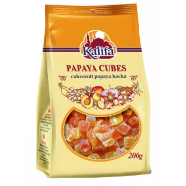 papaya kocka kandírozott 200 g